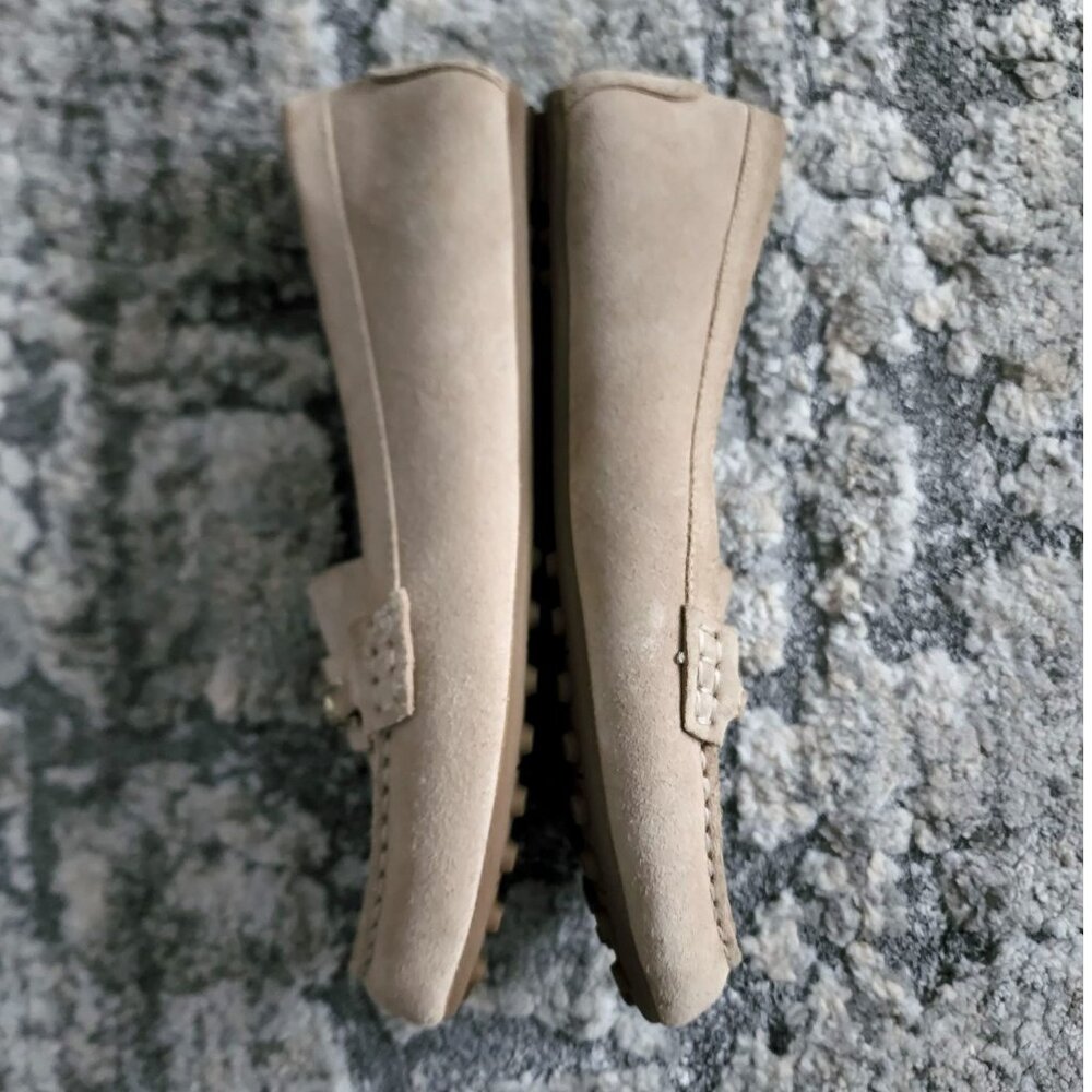 Cole Haan Women's Suede Leather Driving Moccasin Casual Classic Loafers Tan 9B - Picture 8 of 11